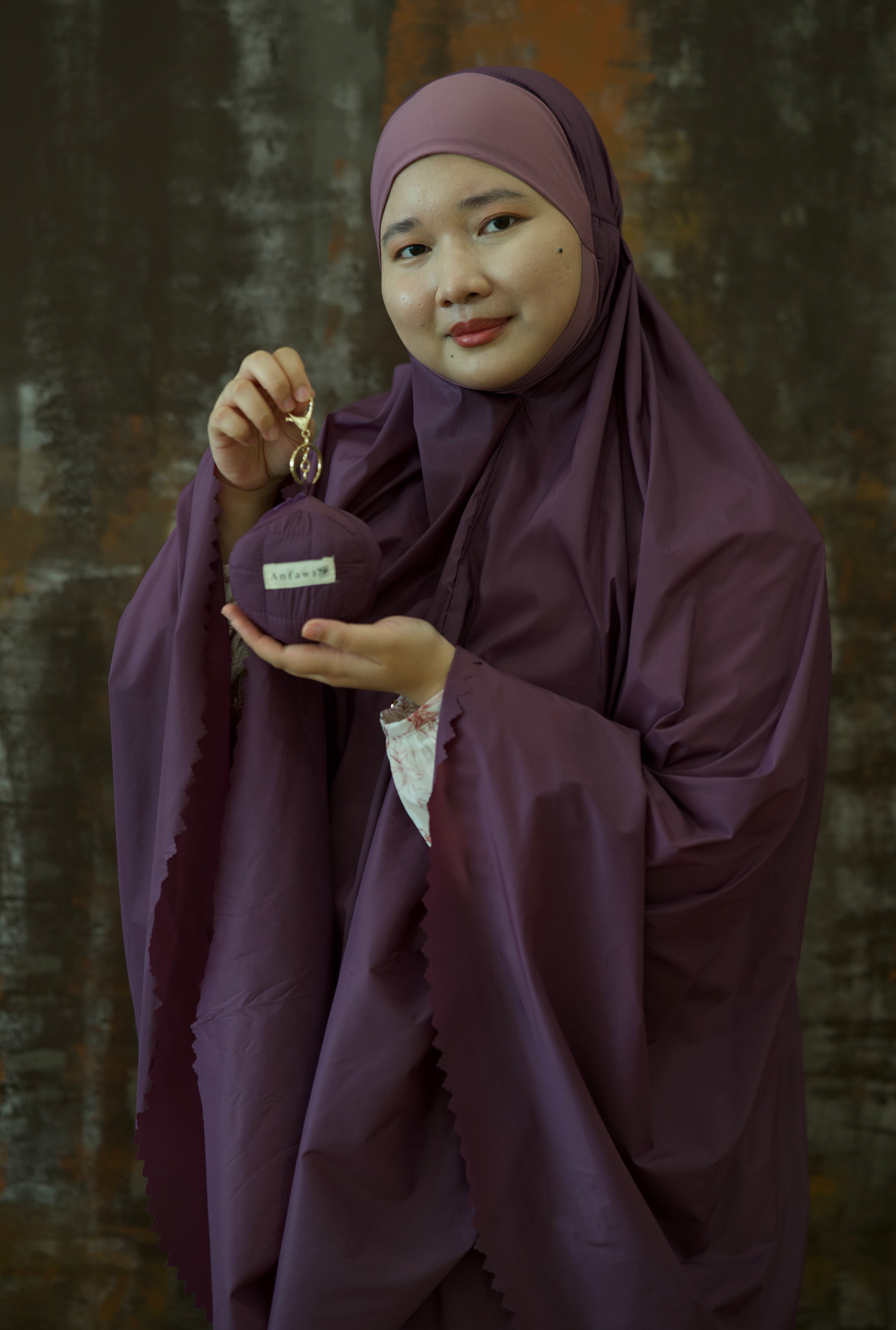 Set de prière complet – Pochette ronde – Violet