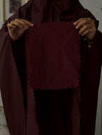 Pochette de prière 3 pièces Bordeaux foncé – ANFAWZ