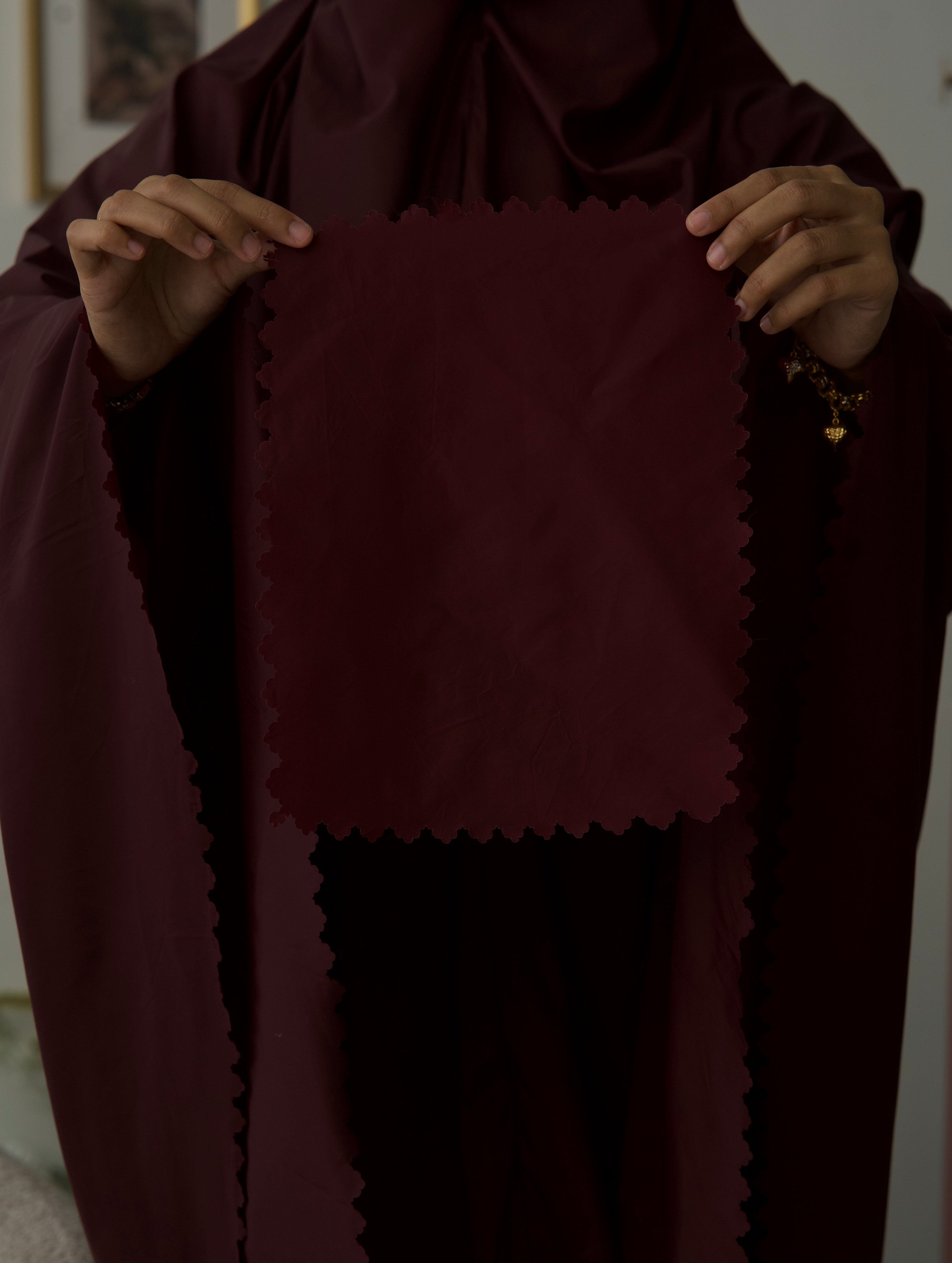 Pochette de prière 3 pièces Bordeaux foncé – ANFAWZ
