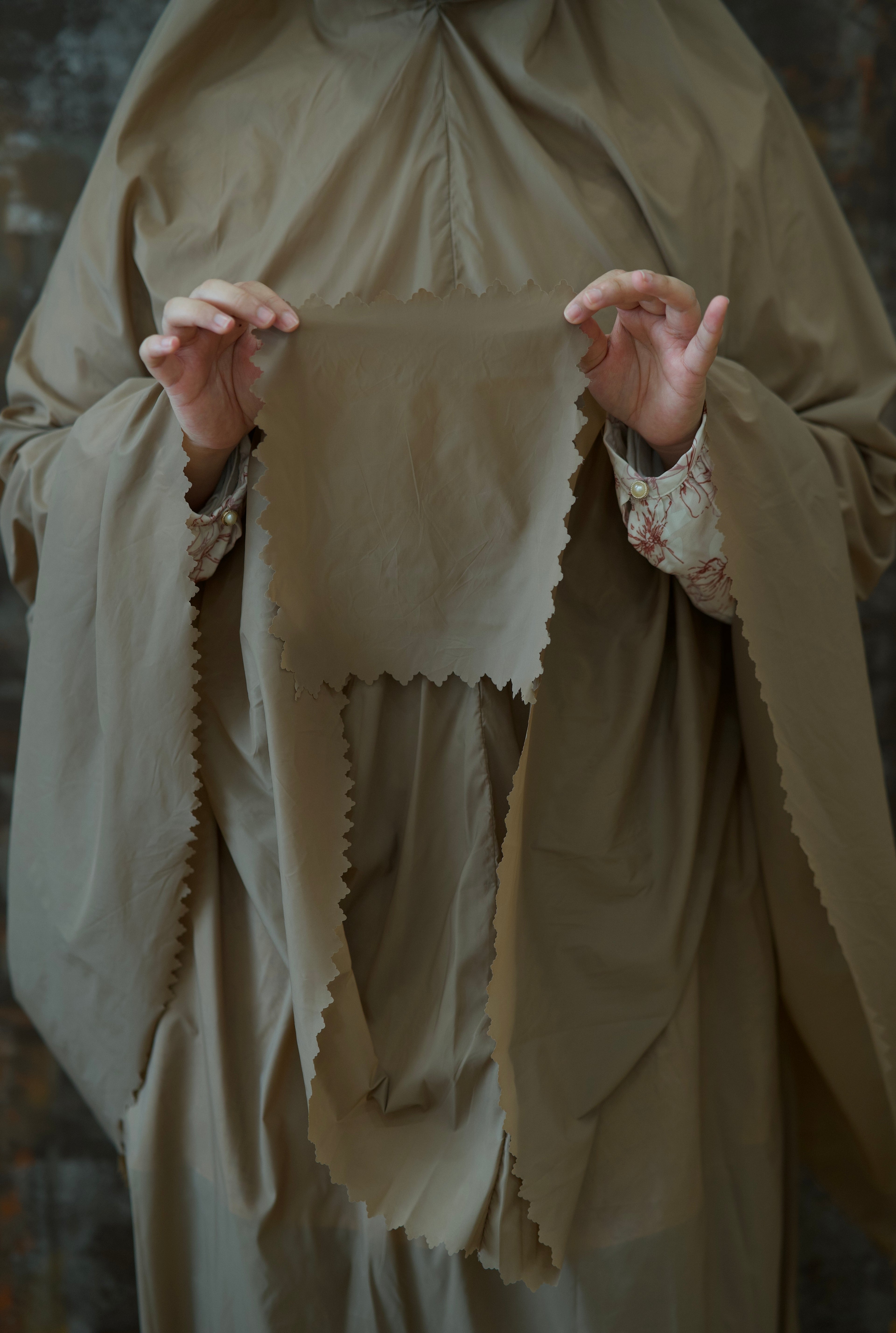 Set de prière complet – Pochette ronde – Beige