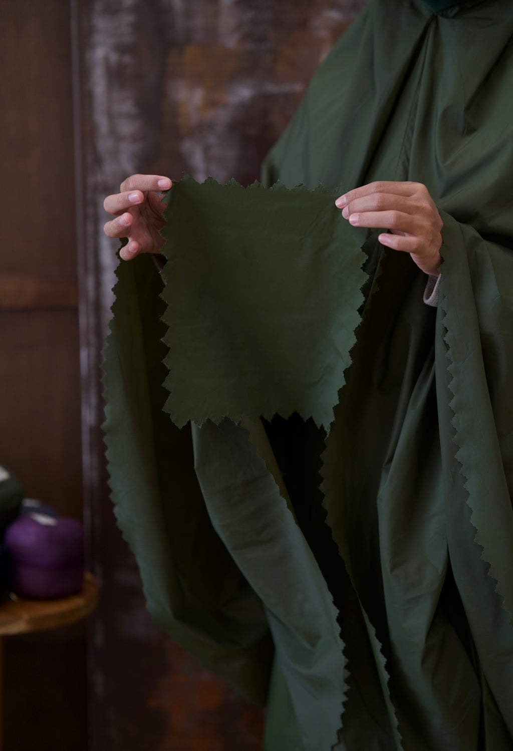 Set de prière complet – Pochette ronde – Vert