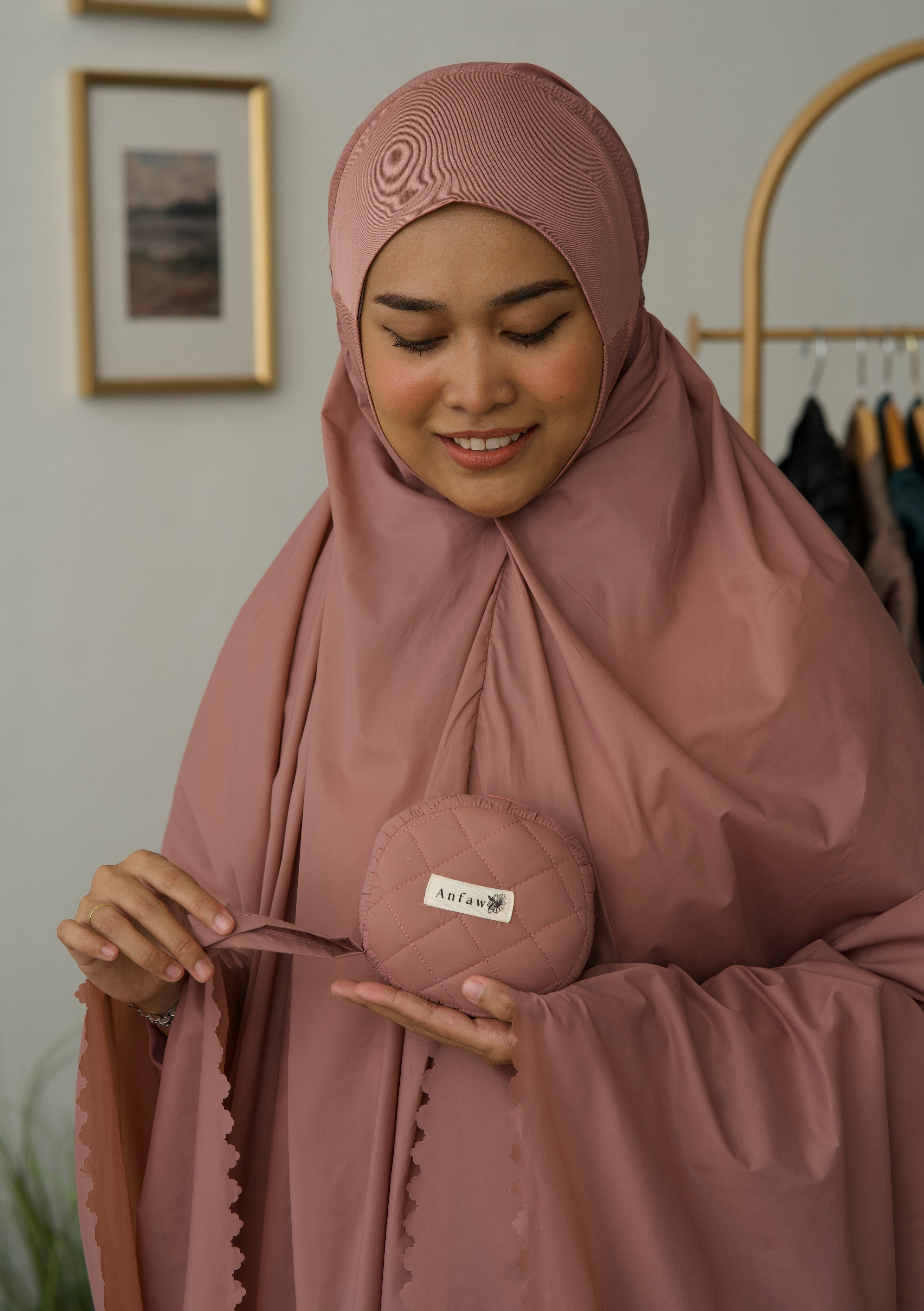 Pochette de prière 3 pièces Rose – ANFAWZ