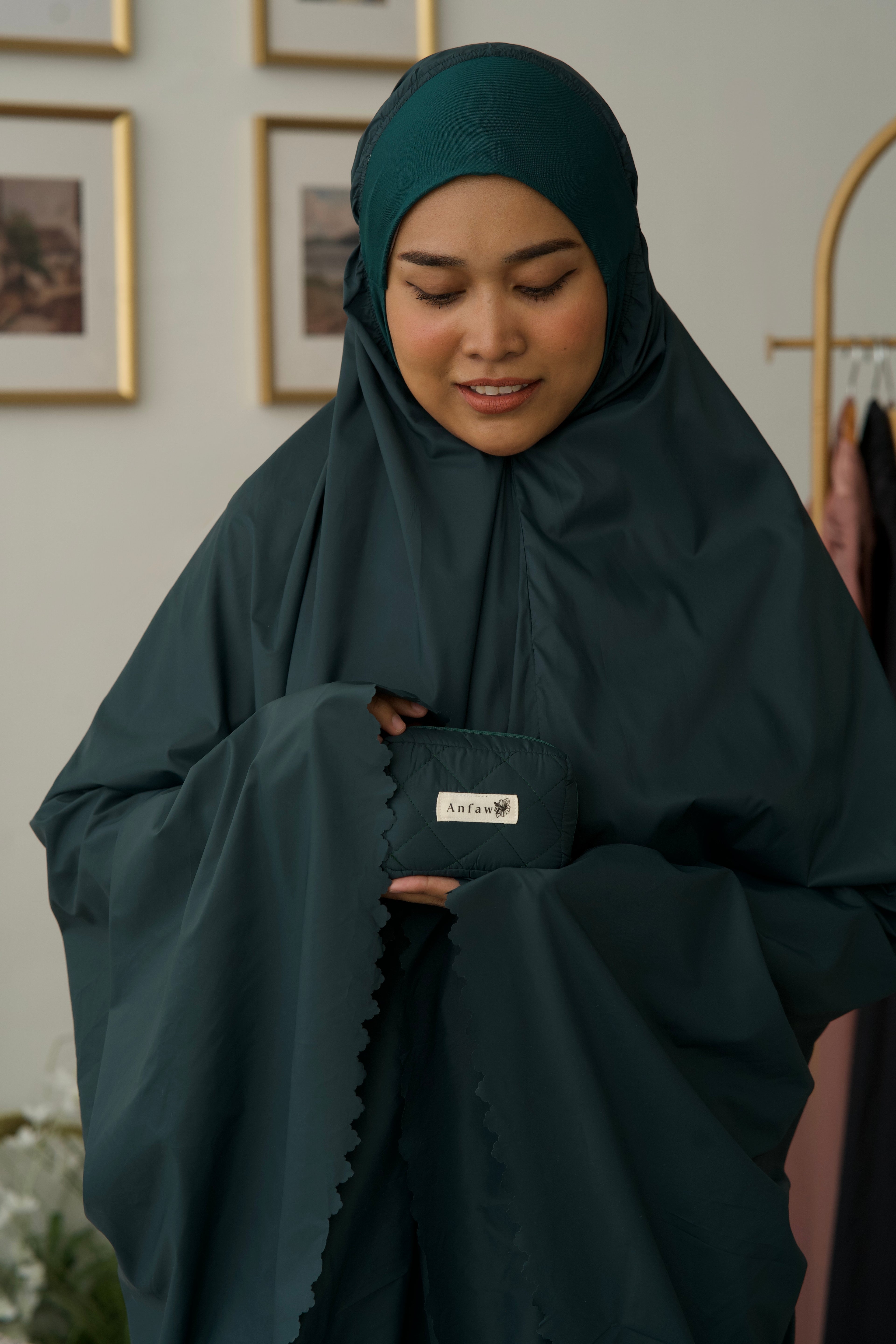 Pochette de prière 3 pièces VERT – ANFAWZ