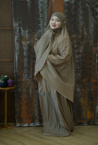 Set de prière complet – Pochette ronde – Beige