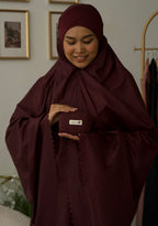 Pochette de prière 3 pièces Bordeaux foncé – ANFAWZ