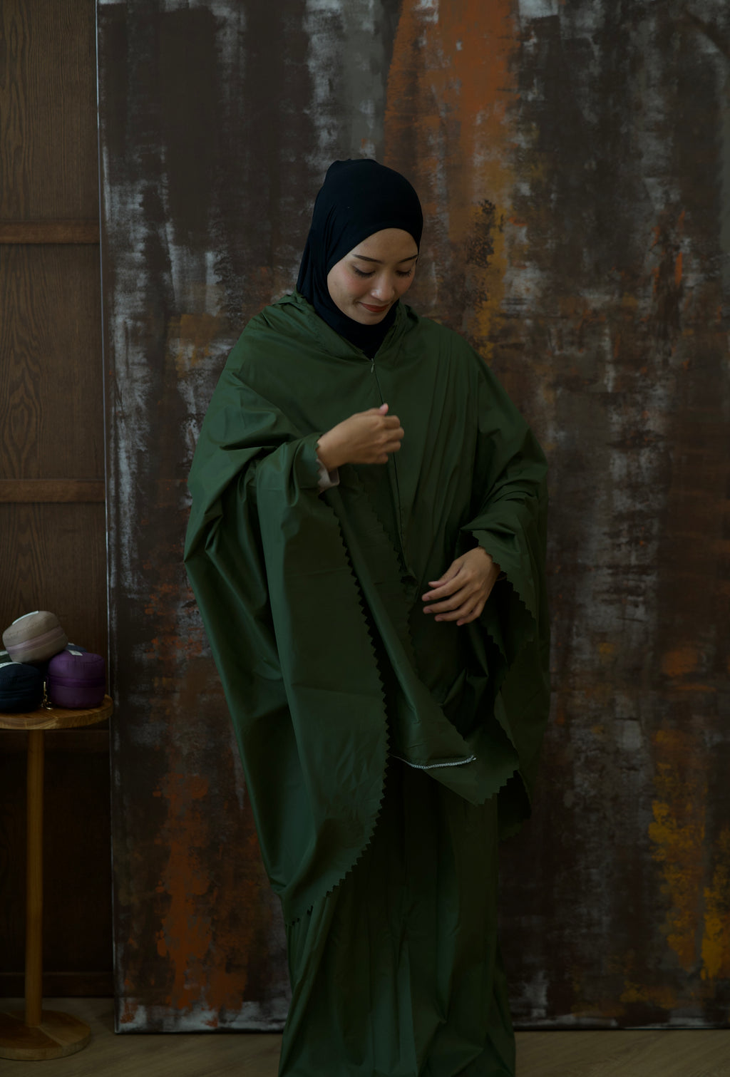 Pochette de prière Cœur – 3 pièces – Vert | ANFAWZ