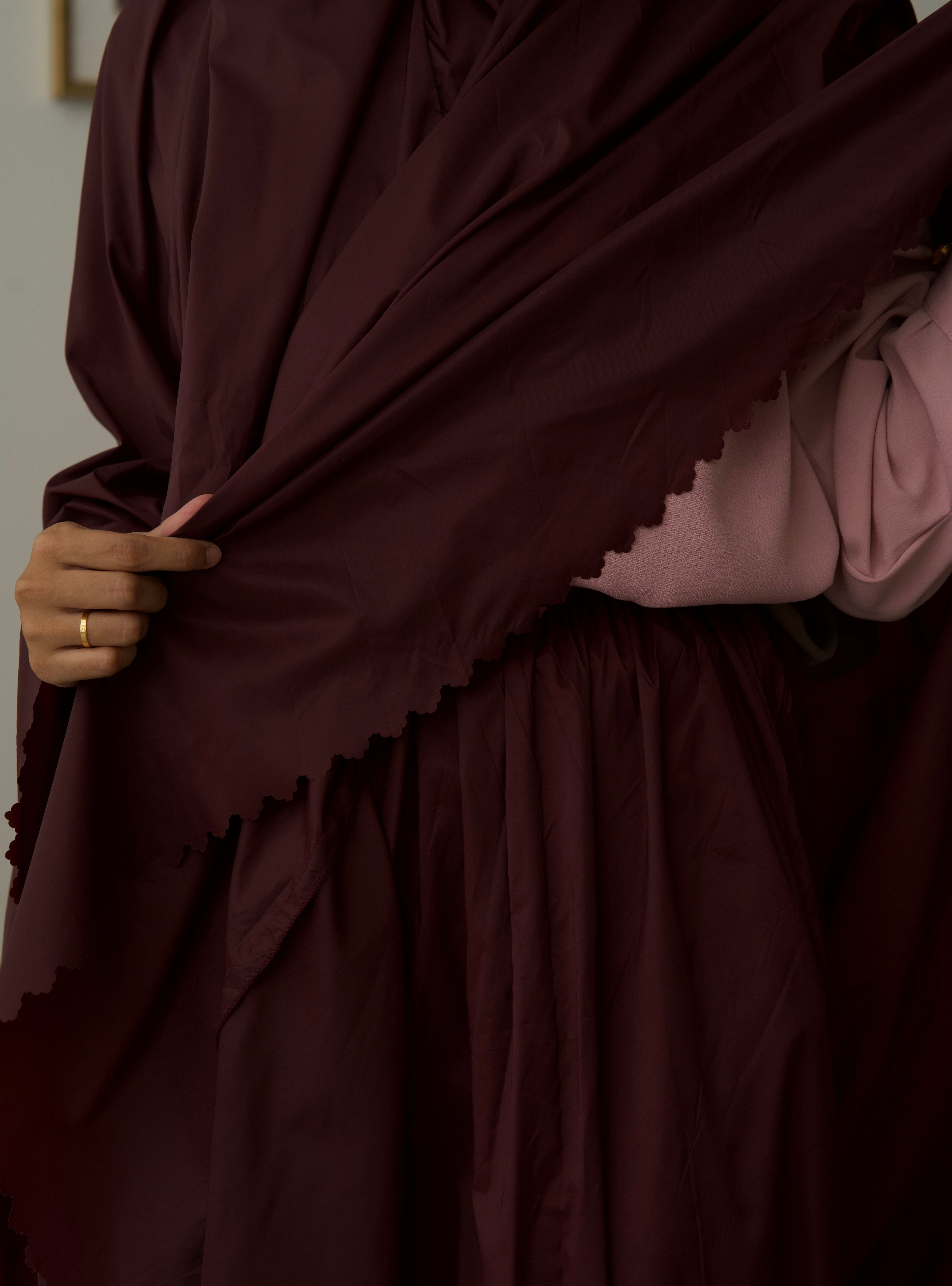 Pochette de prière 3 pièces Bordeaux foncé – ANFAWZ